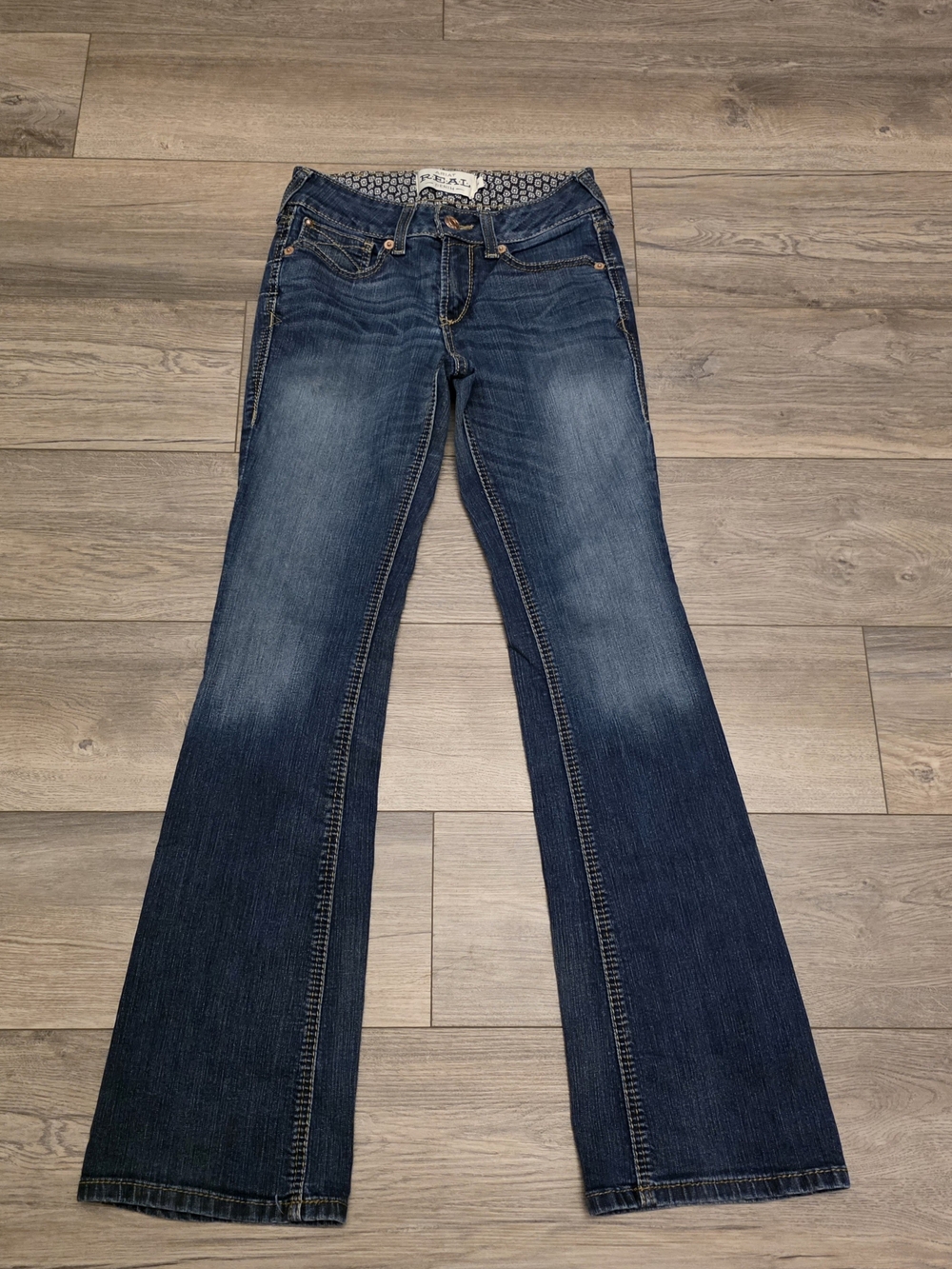 Ariat Women's Faded Dark Blue Bootcut Jeans